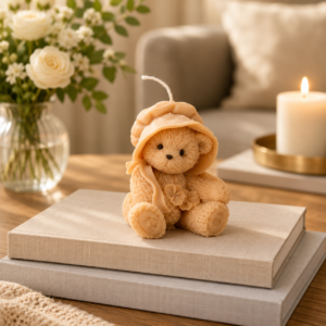 3D Teddy Bear Silicone Candle Mold