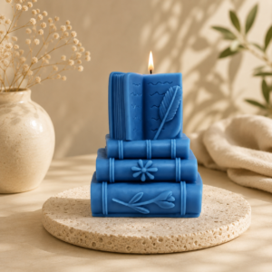 Book Stack Silicone Candle Mold