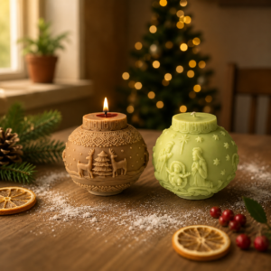 Christmas Ball Silicone Candle Mold