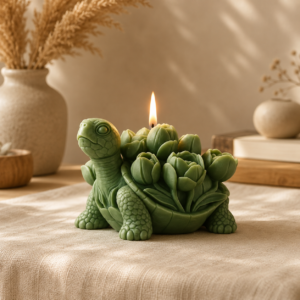 Turtle Succulent Silicone Candle Mold